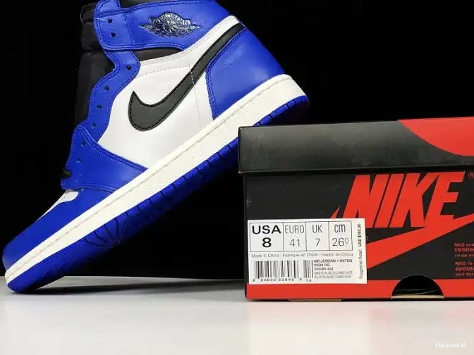 Cheap TBkick Jordan 1 - Retro Air OG 555088 403 Royal' 'Game High 0409